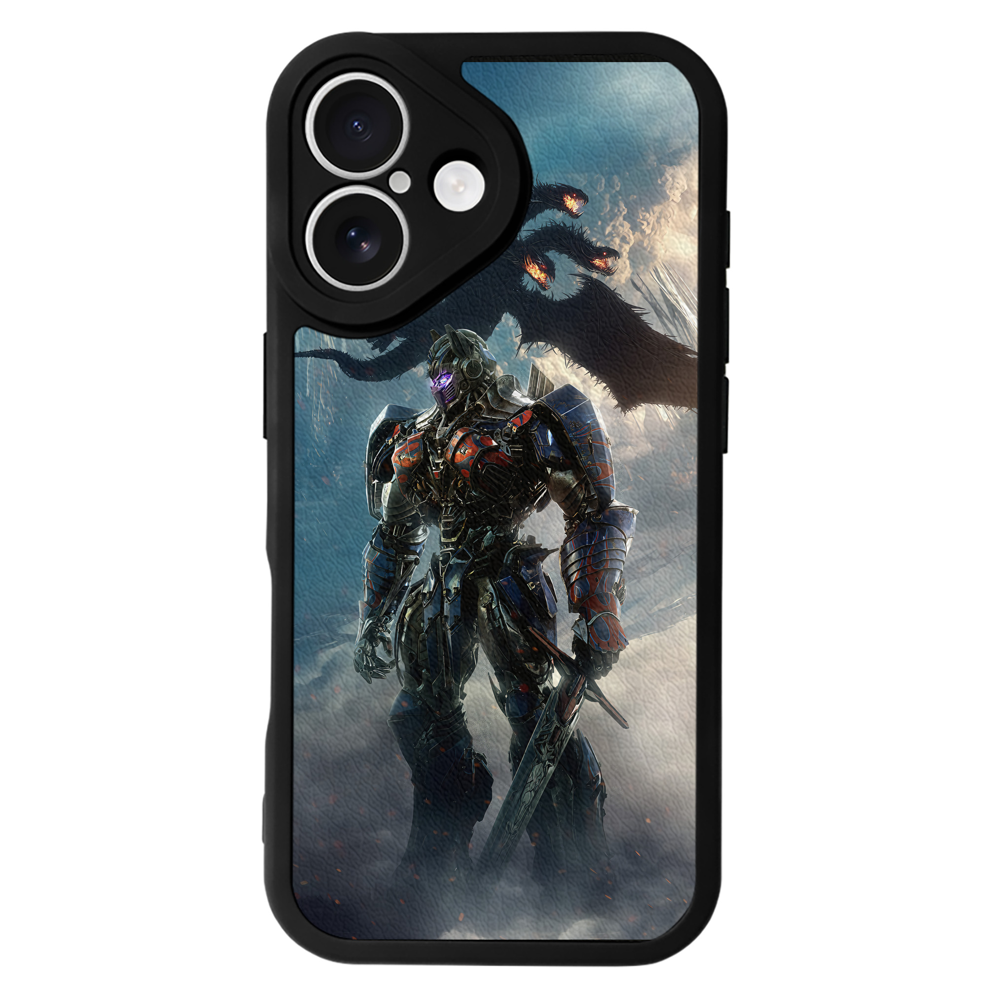 （画像用） Transformers トランスフォーマー 【iPhone 16シリーズ対応】シリコンスマホケース（レザー調） 材質：シリコン